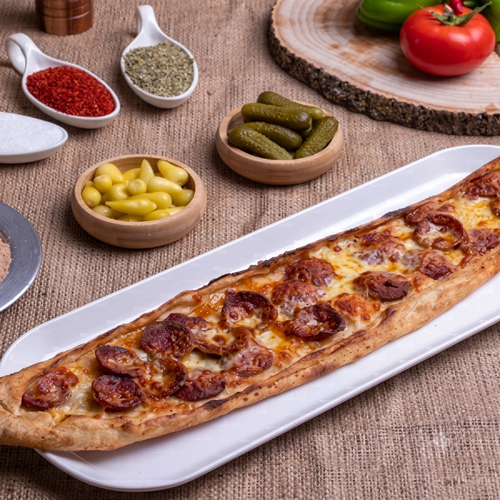 Sucuk Kaşarlı Pide