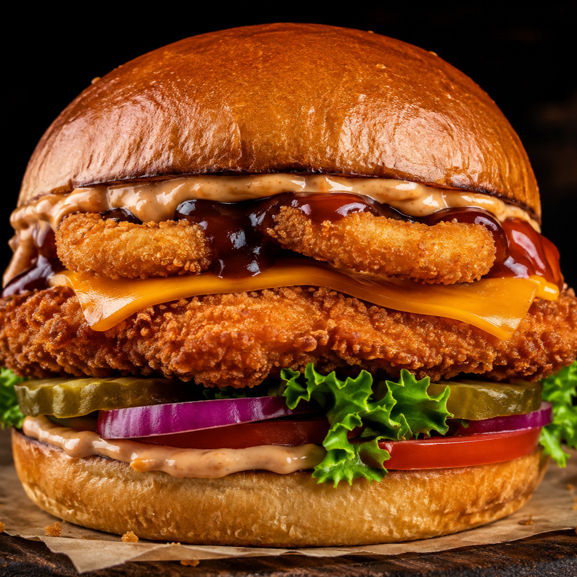 Tavuk Şnitzel Klasik Burger