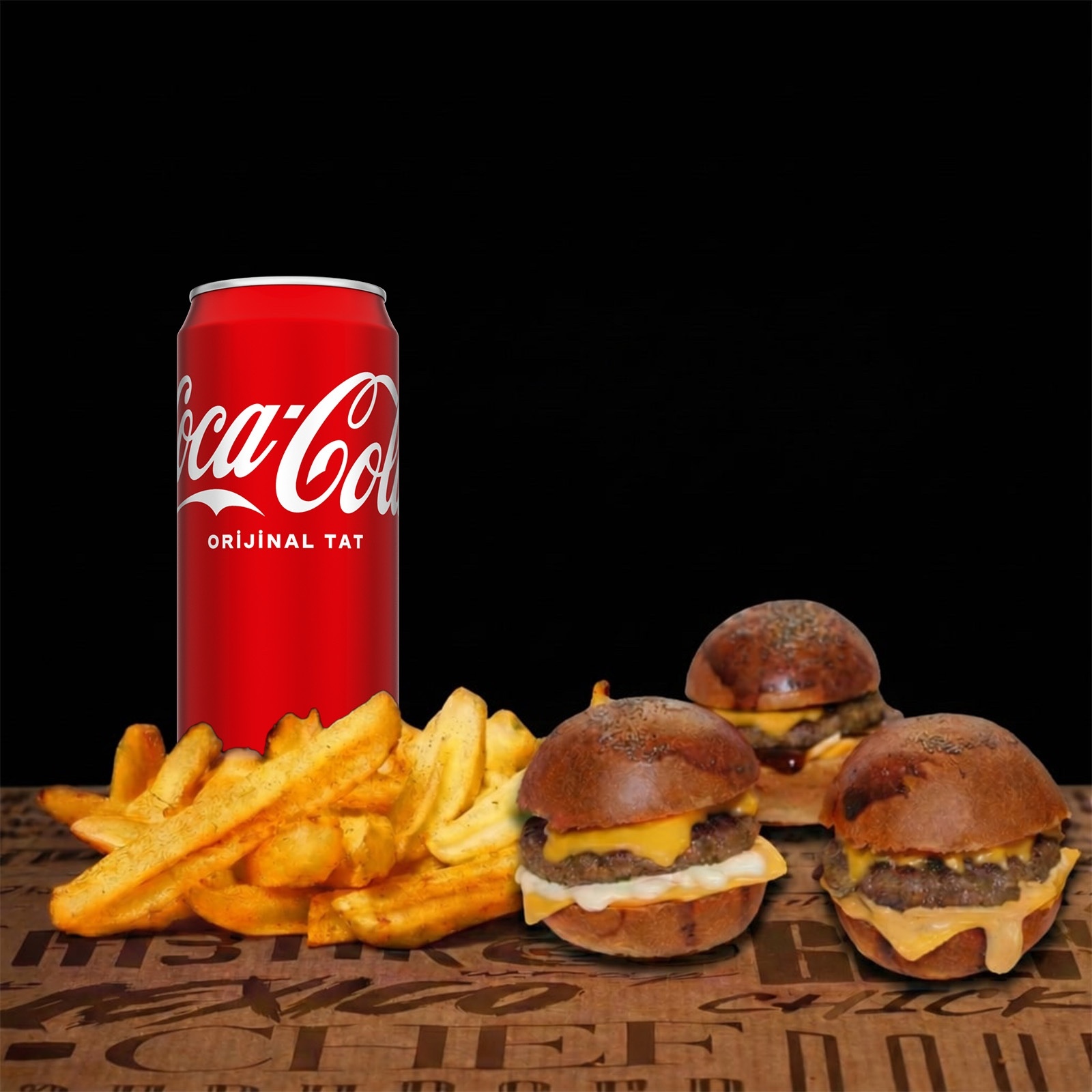 3'lü Kids Burger Menü