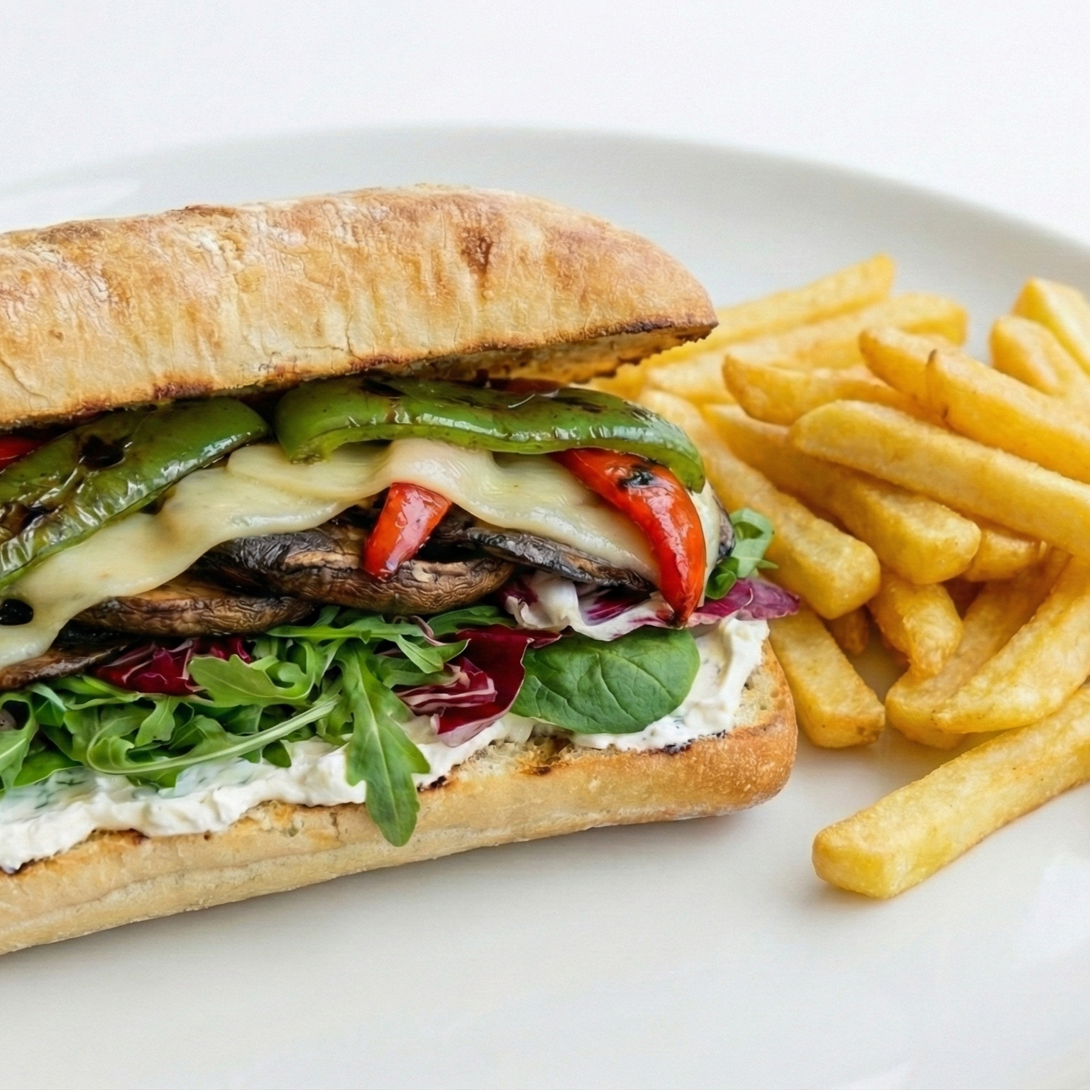 Vejeteryan Grilled Vegetables Sandviç