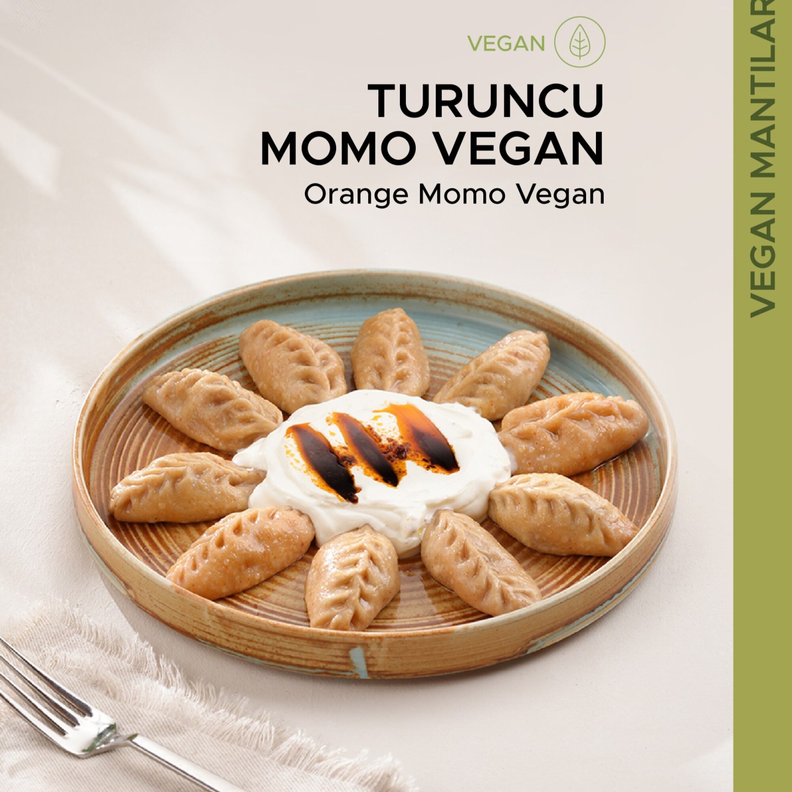 Turuncu Momo (Vegan)