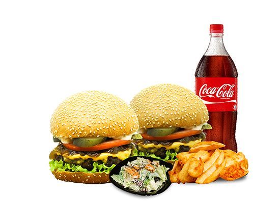 2 Kişilik Cheeseburger Menü