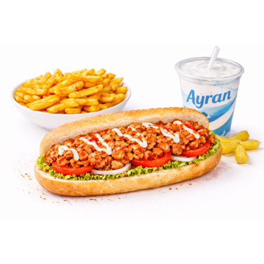Öğrenci Yarım Ekmek Arası Tavuk İncik Menü
