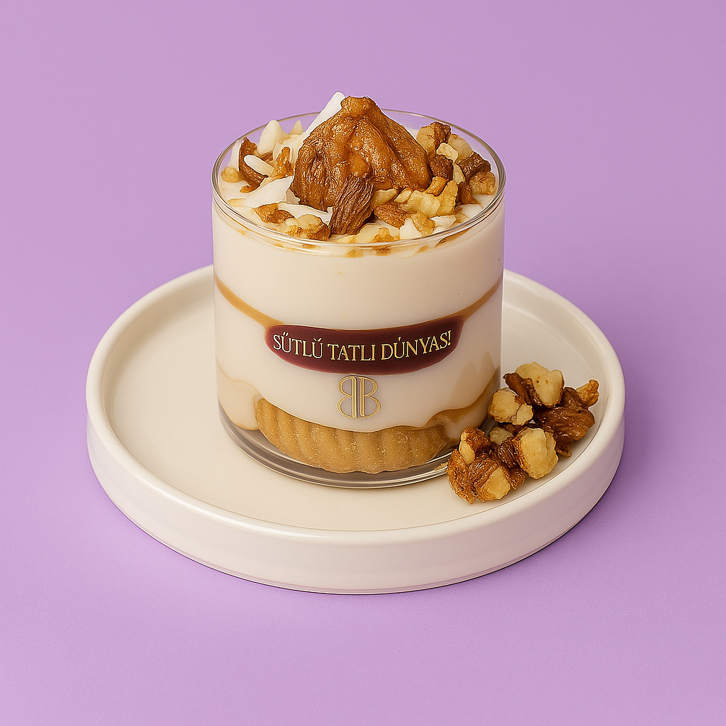 Krokanlı Karamelli Profiterol