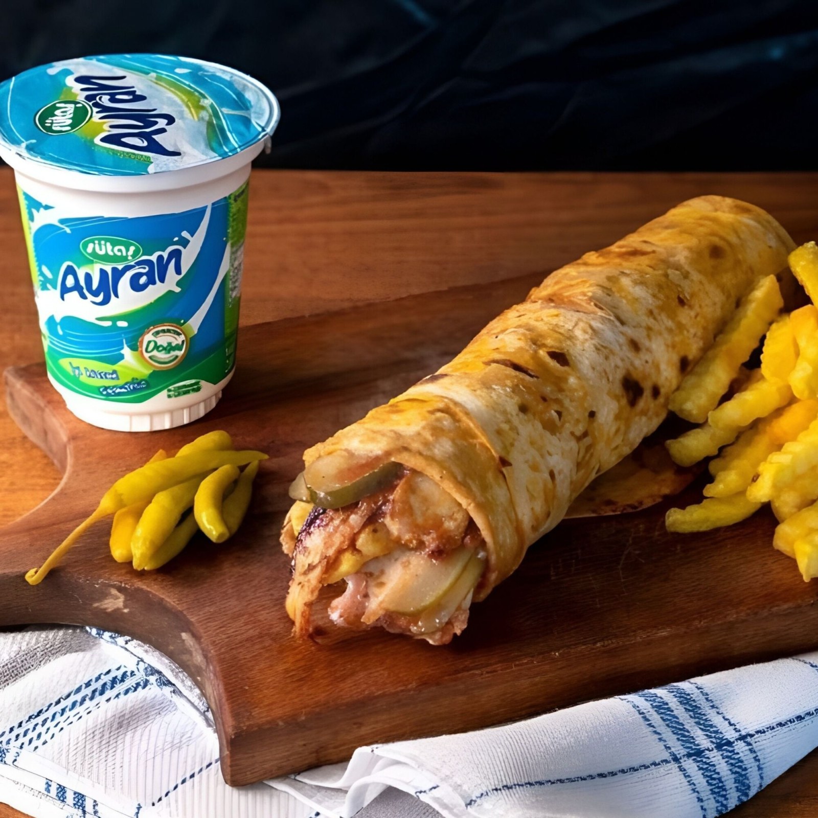 Tavuk Döner Mega Dürüm ( L ) Menü