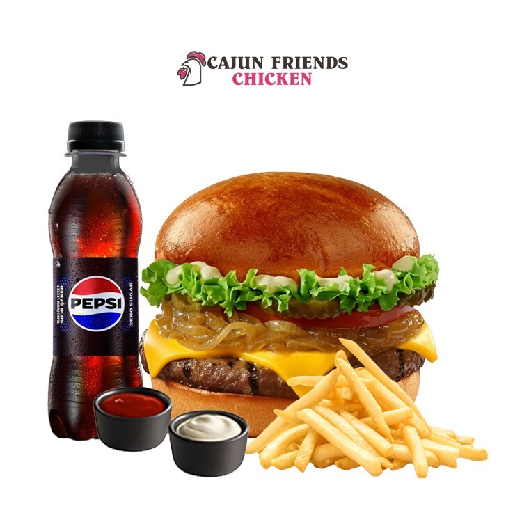 Golden Cheese Burger Menü