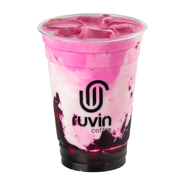 Ice Blueberries Pink Matcha