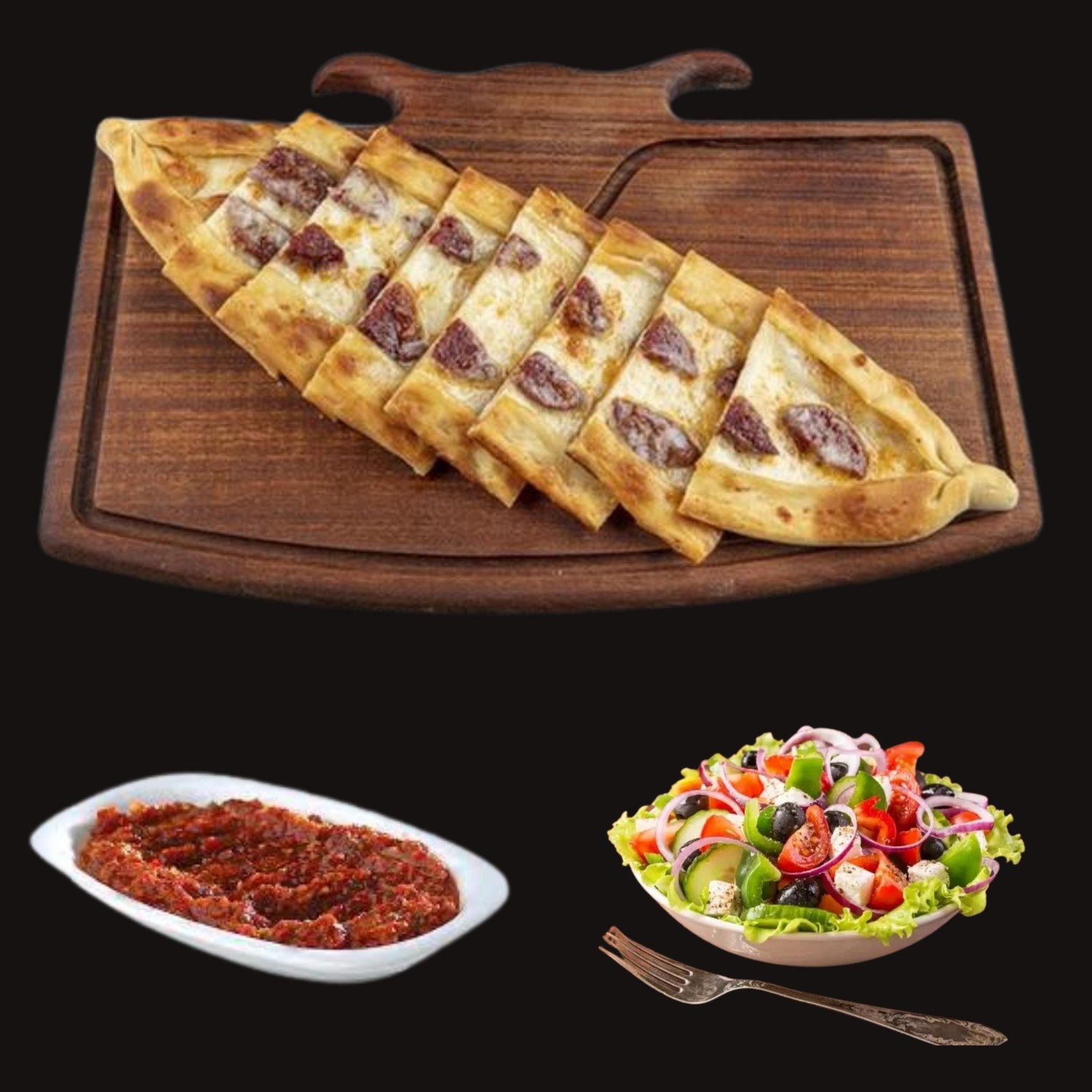 Kaşarlı Sucuklu Pide