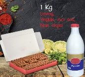 Çiğ Köfte (1 kg.) + 1 L. Ayran
