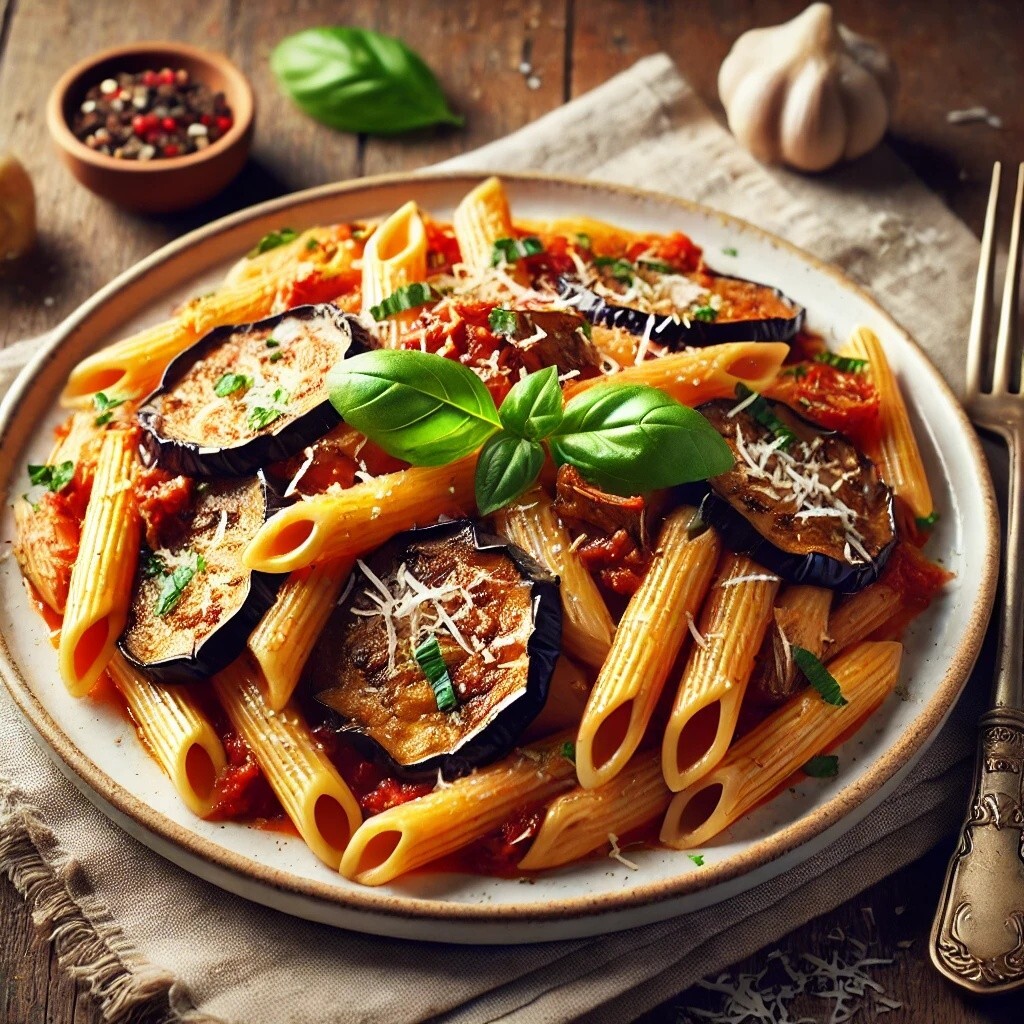 Köz Patlıcanlı Penne