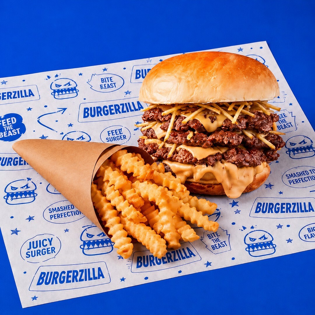 Triple Smash Burger & Tırtıklı Patates