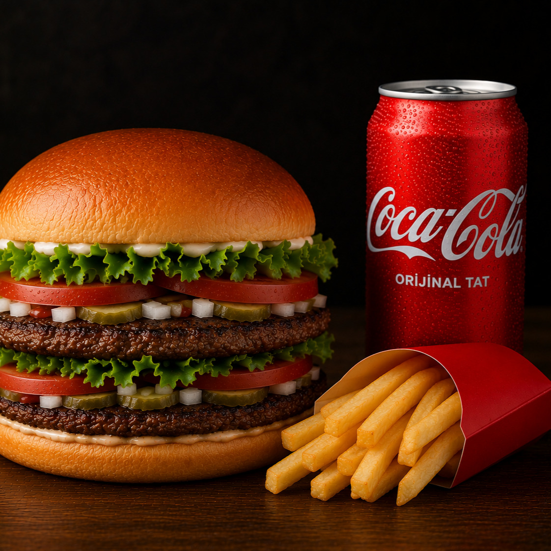 Double Dana Burger Menü ( Coca cola )
