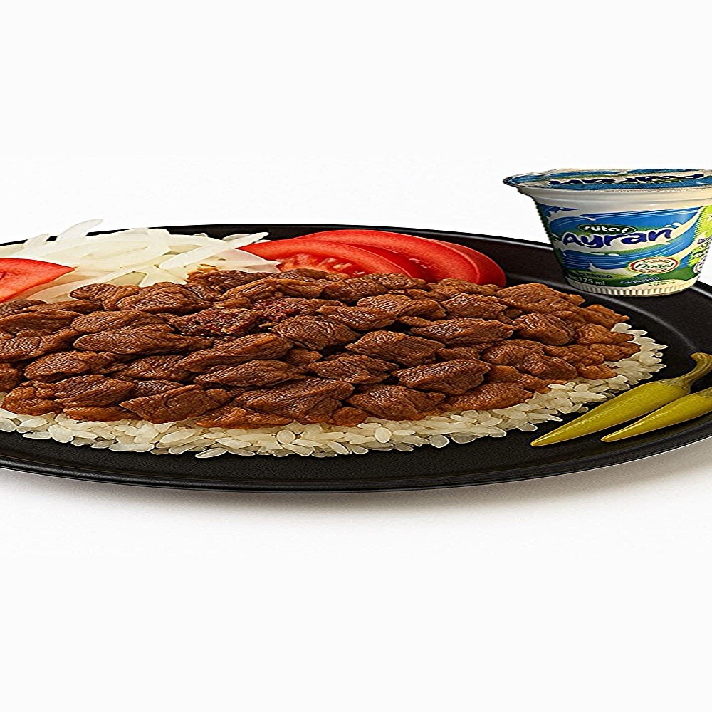 Pilav Üstü Dana Et Kavurma + Küçük Ayran