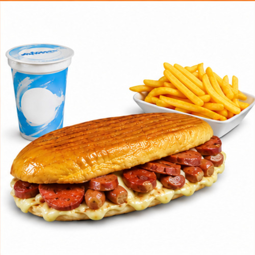 Atom Tost + Ayran + Patates Cipsi