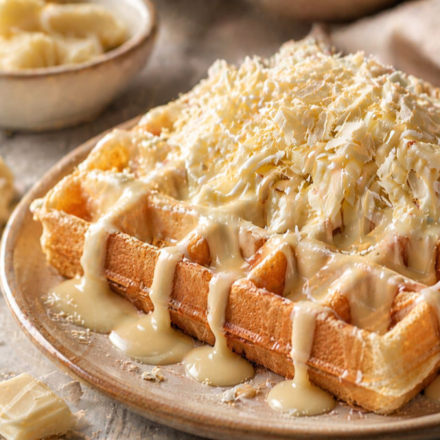 Beyaz Çikolatalı Waffle