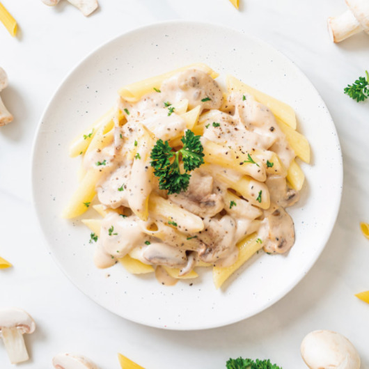 Kremalı Mantarlı Penne