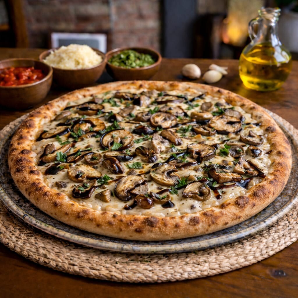 Trüf Soslu Mantarlı Pizza (32 cm)