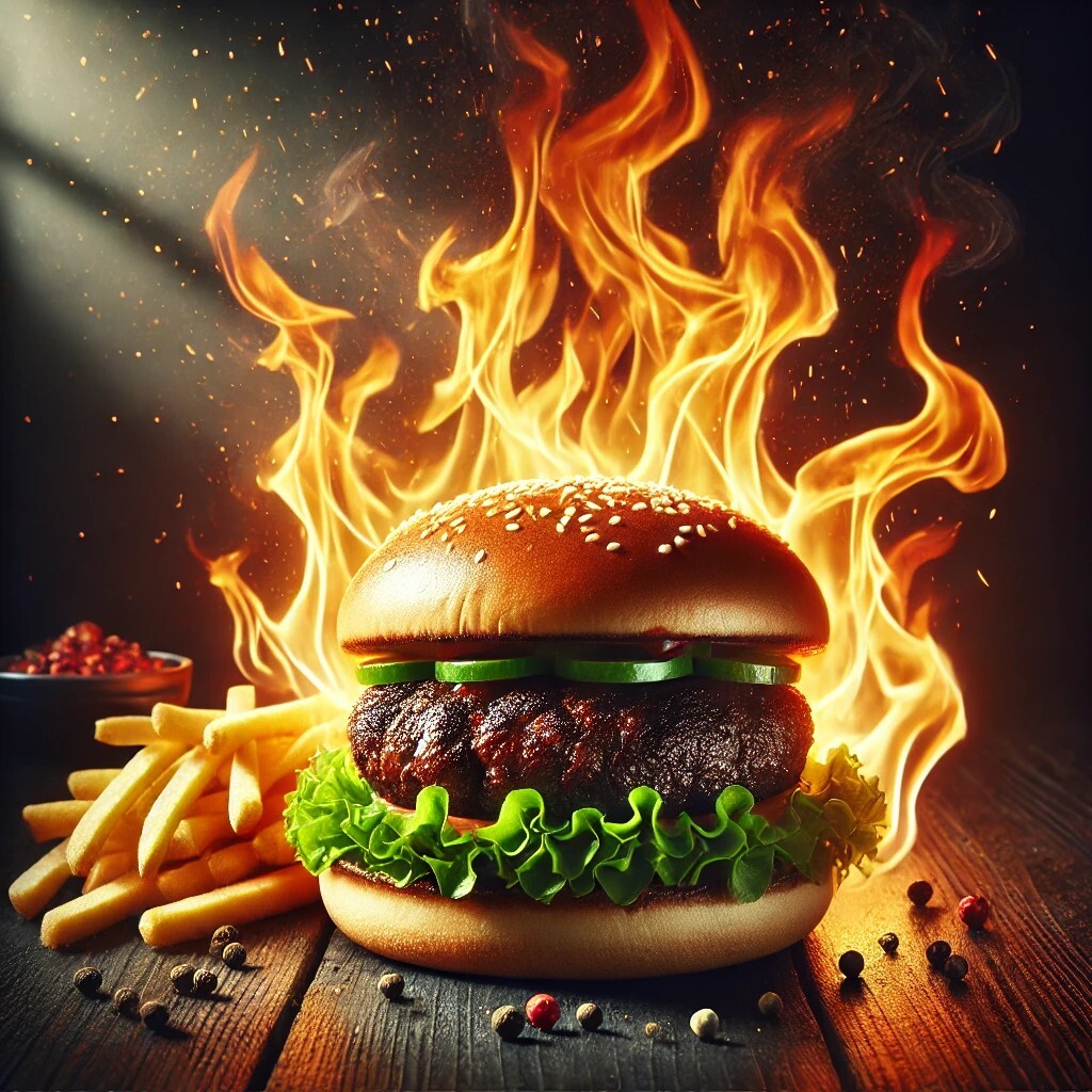 Hamburger +coca cola 330ml