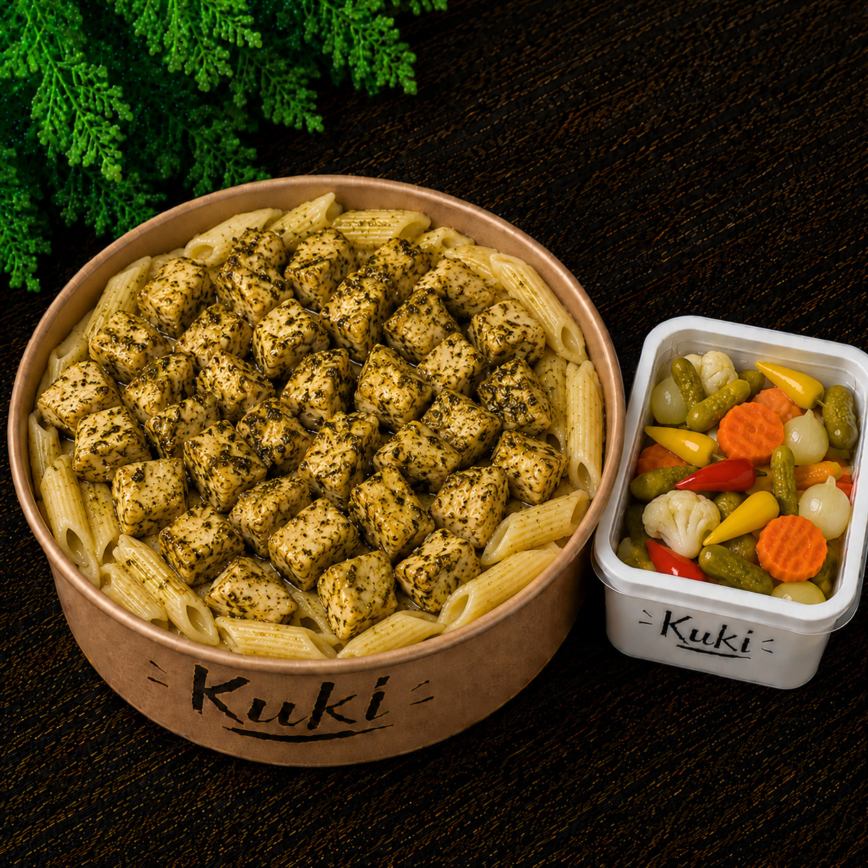Kuki`nin Dağ Kekikli Tavuk Makarna toplam 500gr