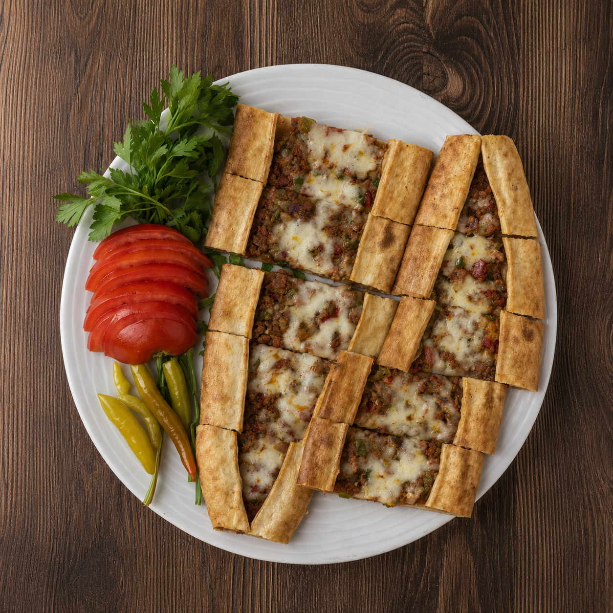 Kıymalı Kaşarlı Pide