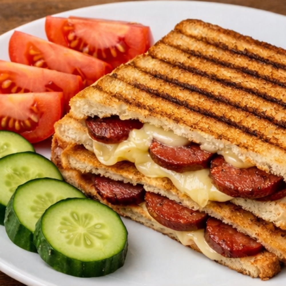 Kaşarlı Sucuklu Tost