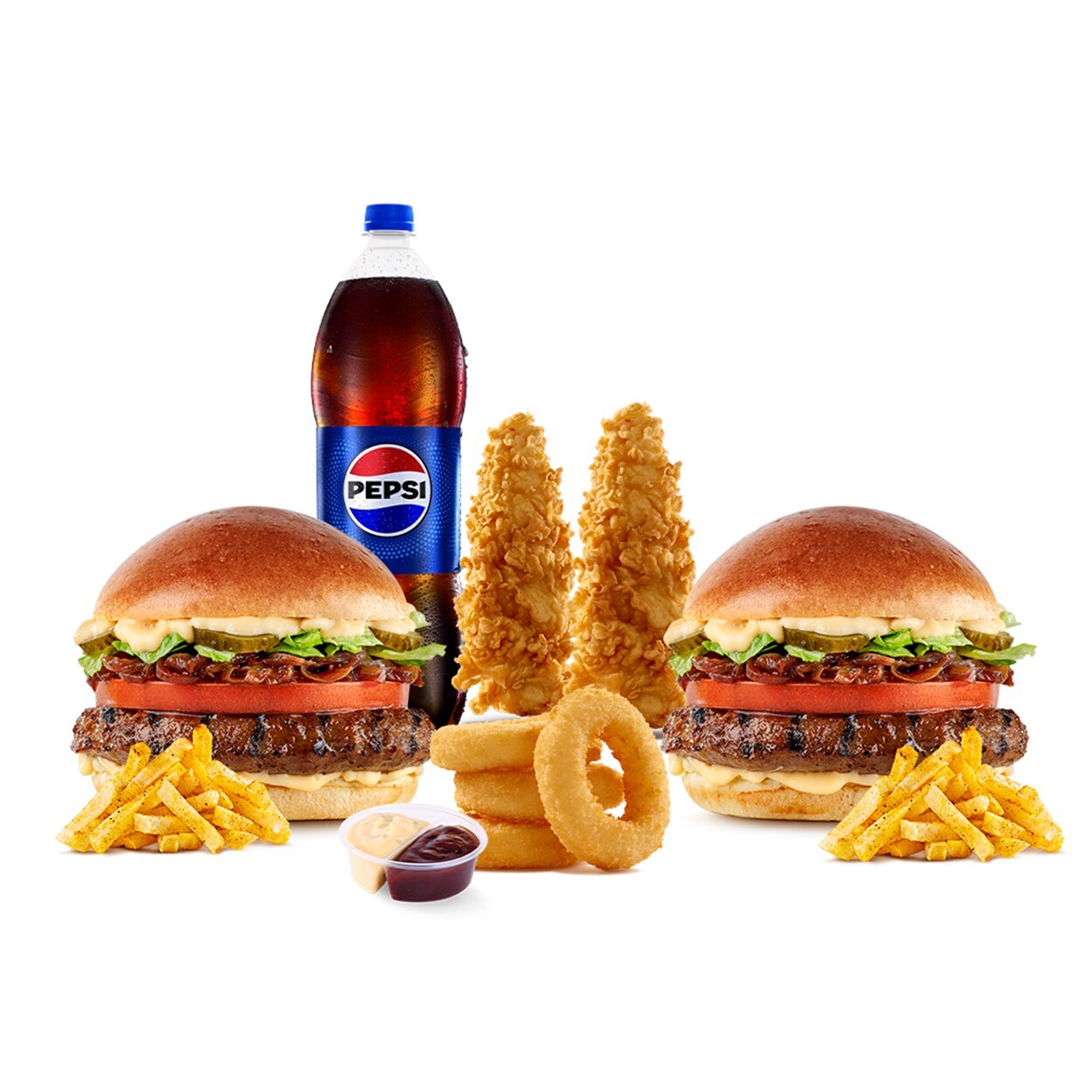 İkili Maxi Doyuran Et Burger Menü