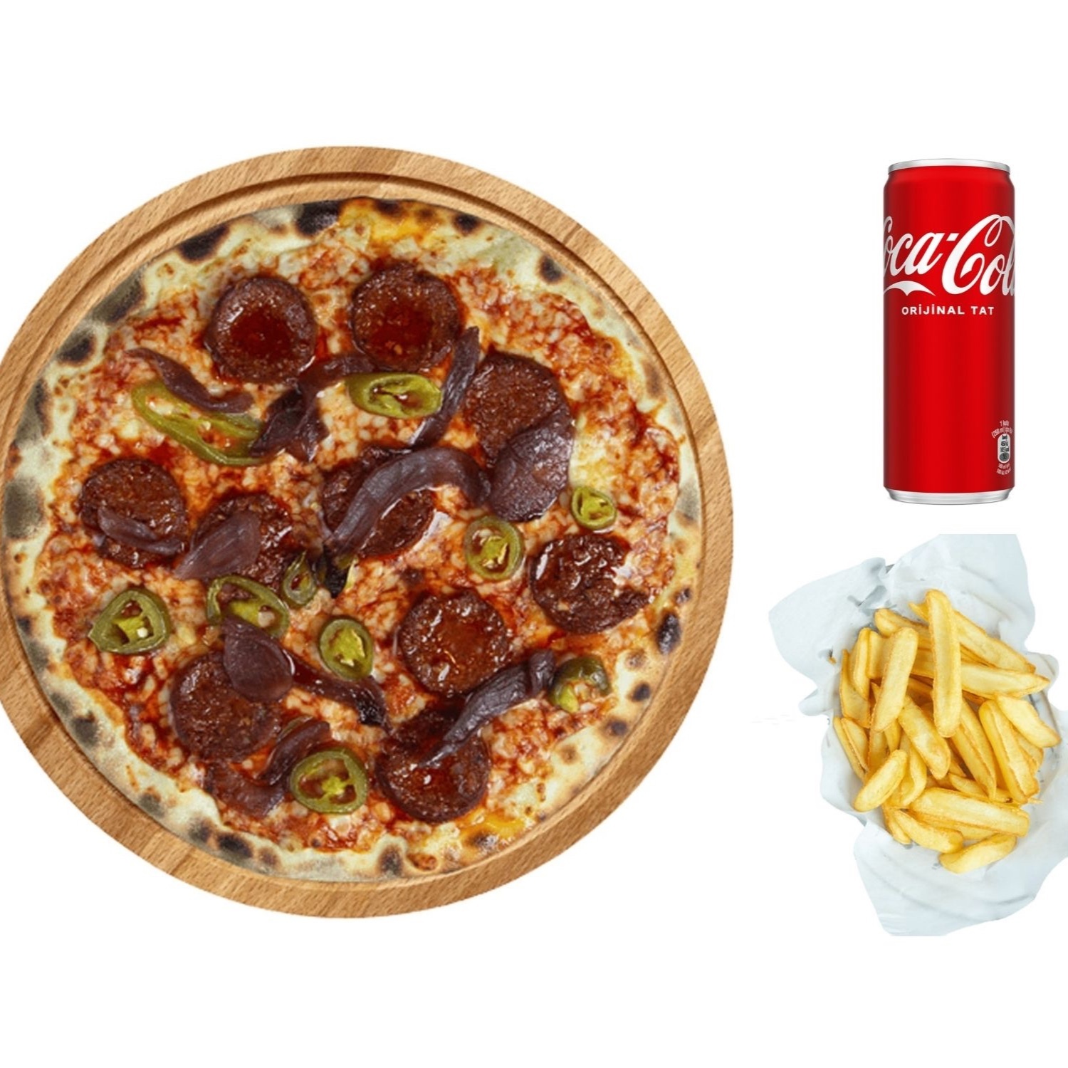 Sciracha Acılı Sucuk Pizza (Büyük)