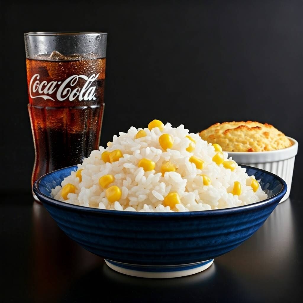 Mısırlı Pilav+Coca Cola + Hamsiköy Fırın Sütlaç