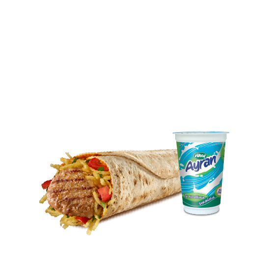 Köfte Dürüm Kibrit Patatesli Menü