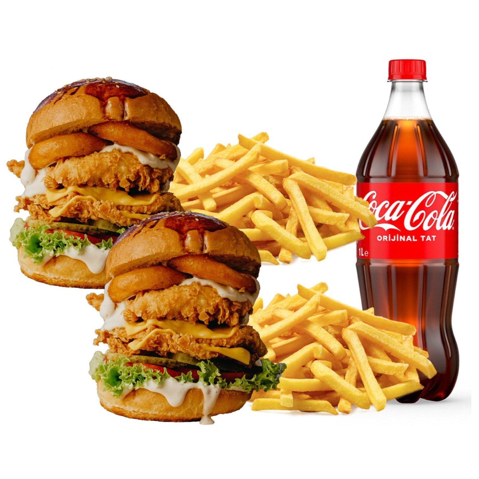 2'li Crispy Chicken Burger Menü