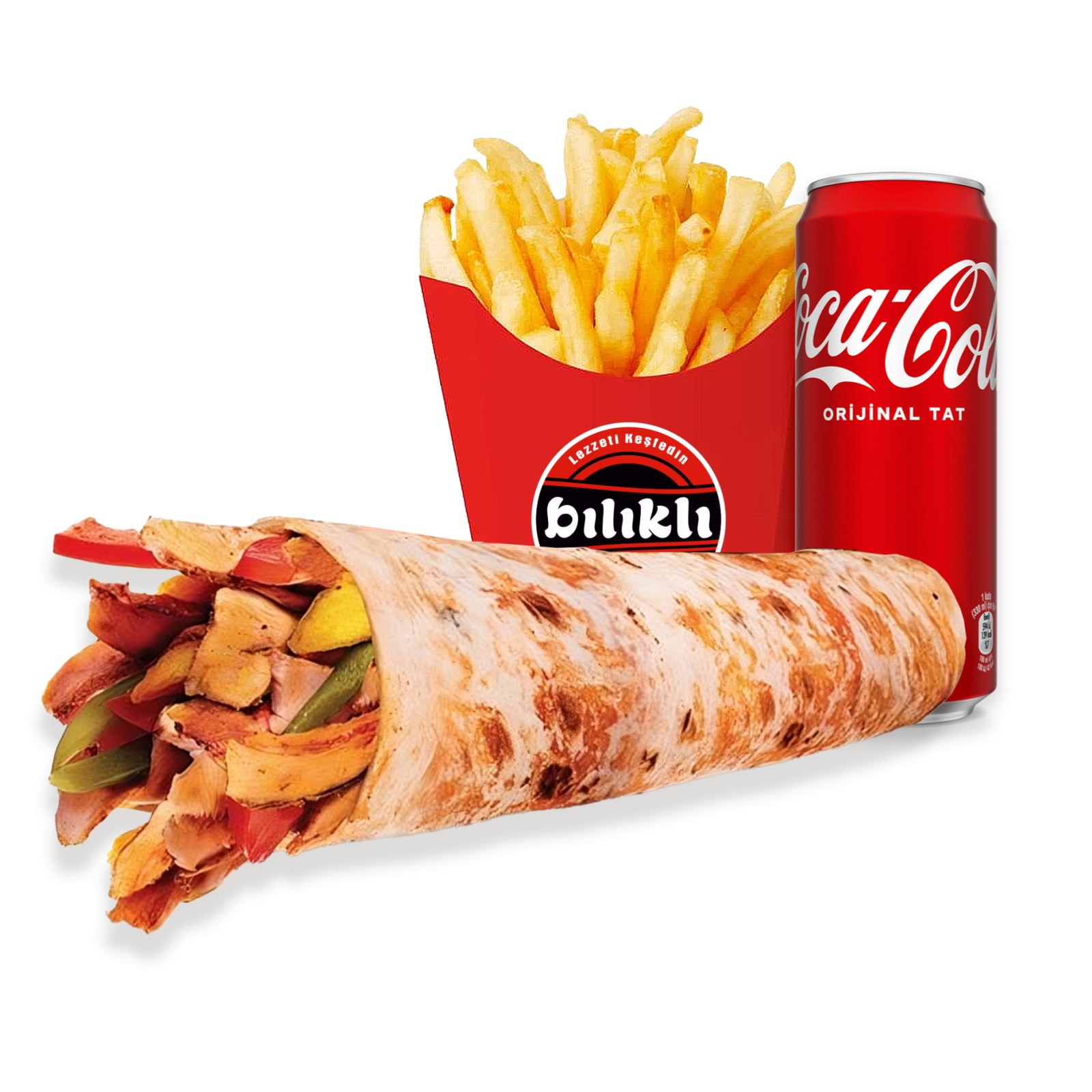 Hatay Usülü Tavuk Döner Menü 2 ( Patates Cips + Kola)