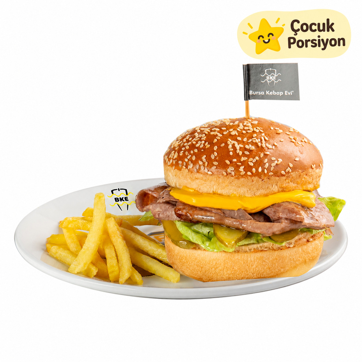 BKE | Çocuk Et Döner Burger Menüsü