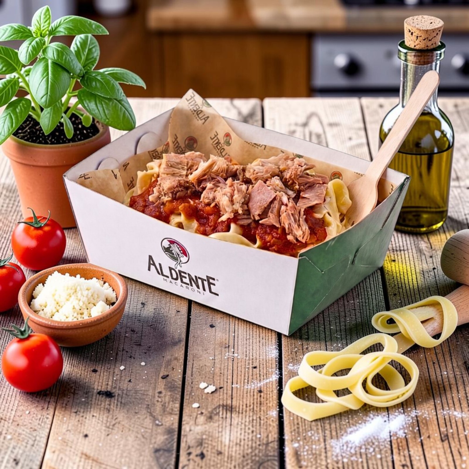 Ton Balıklı Fettucine