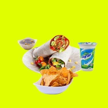 2 Adet Mega Dürüm Doritoslu (Taco) + 2 Adet Ayran (20cl.)