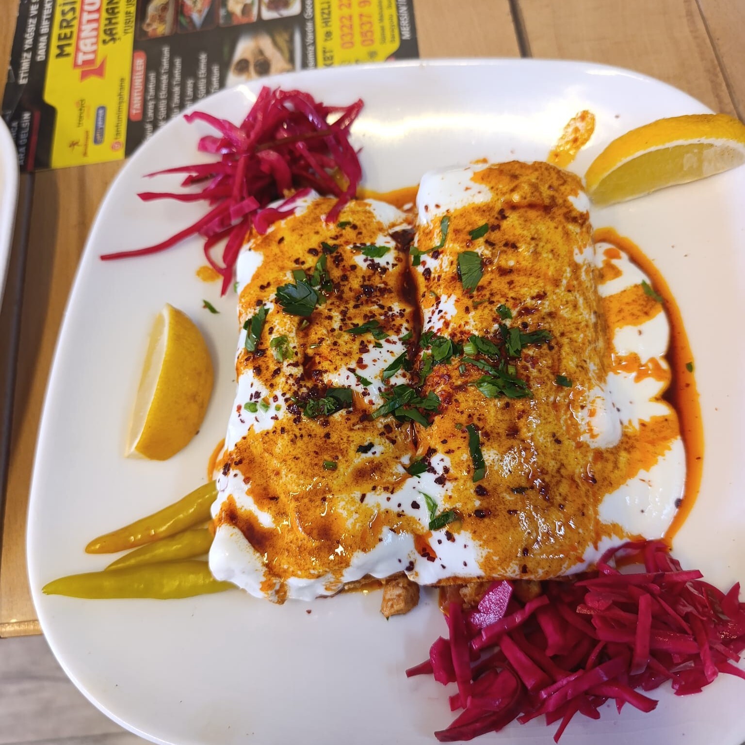 1.5 Porsiyon Yoğurtlu Tavuk Tantuni