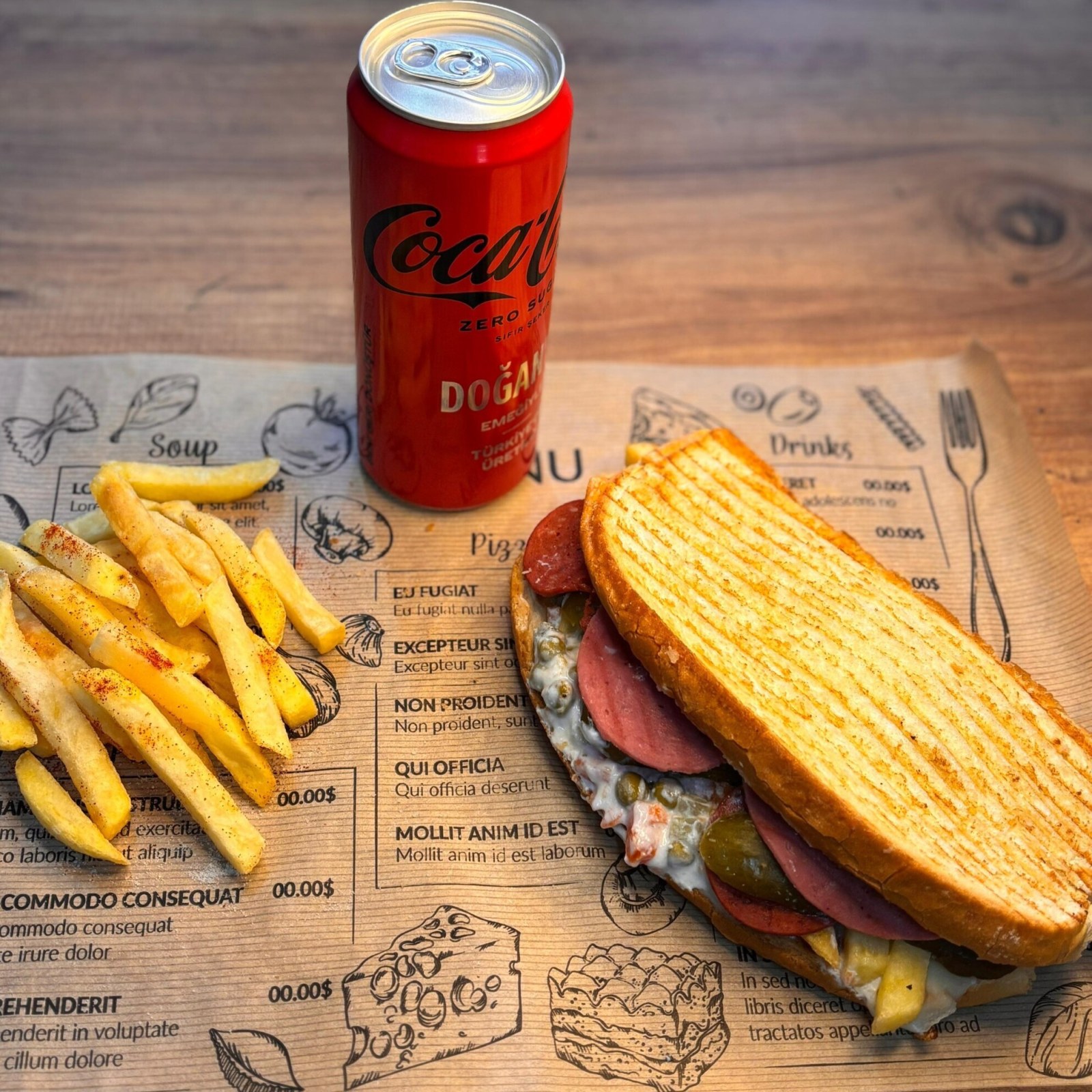 Ayvalık Tost+Coca Cola