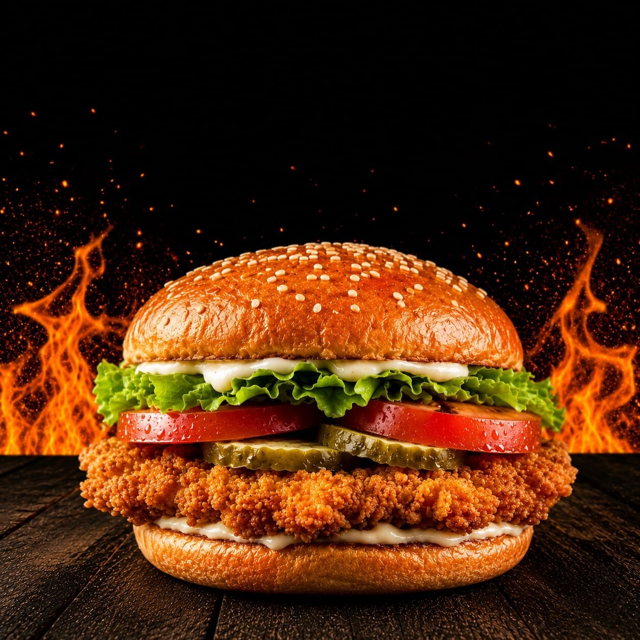 Hot Chicken Burger