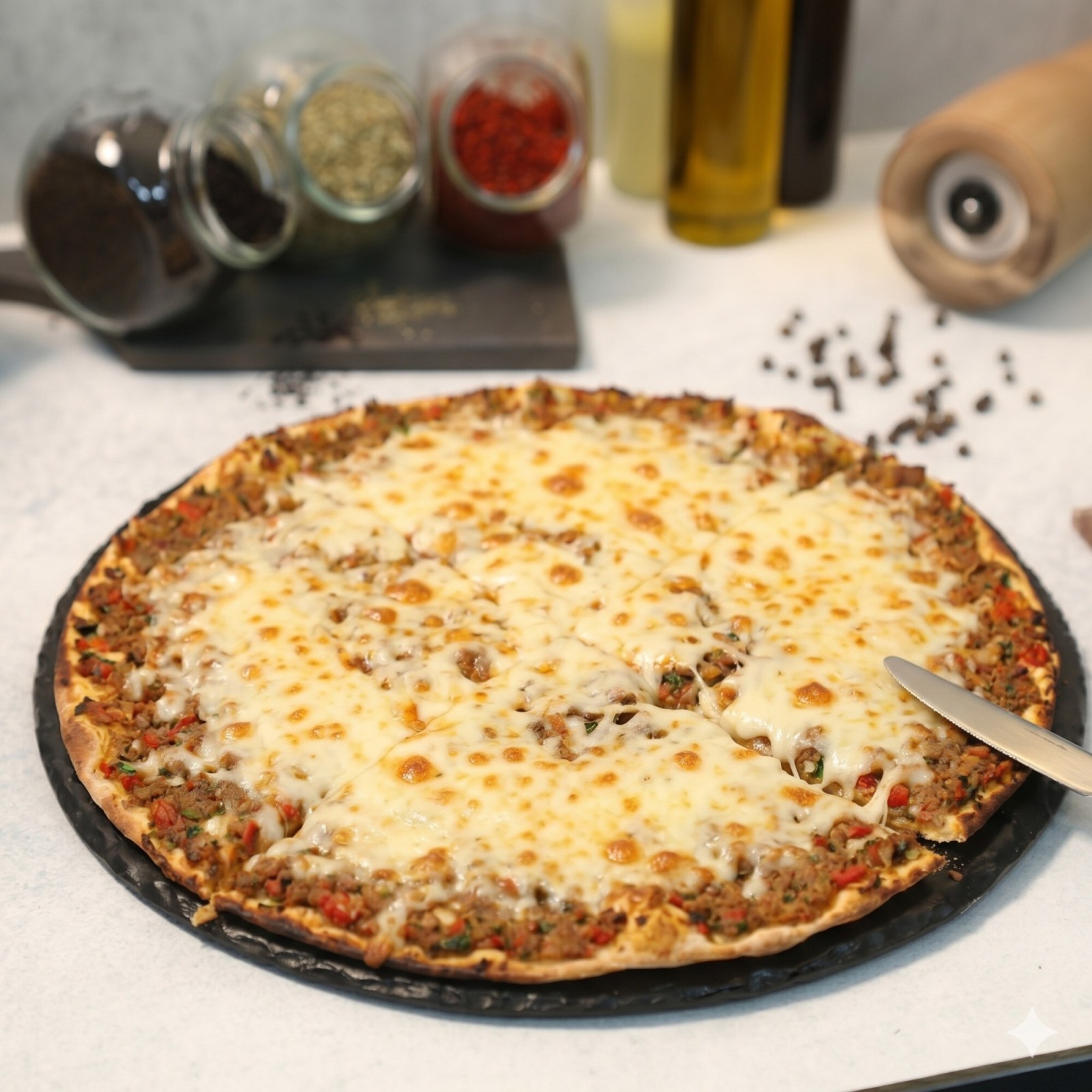 Kaşarlı Antep Lahmacun