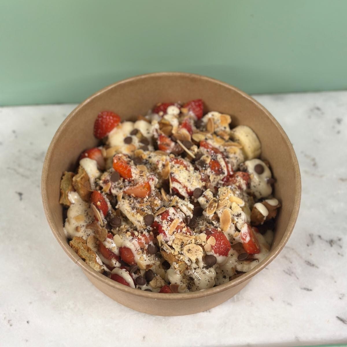 Beyaz Çikolata Bowl Waffle