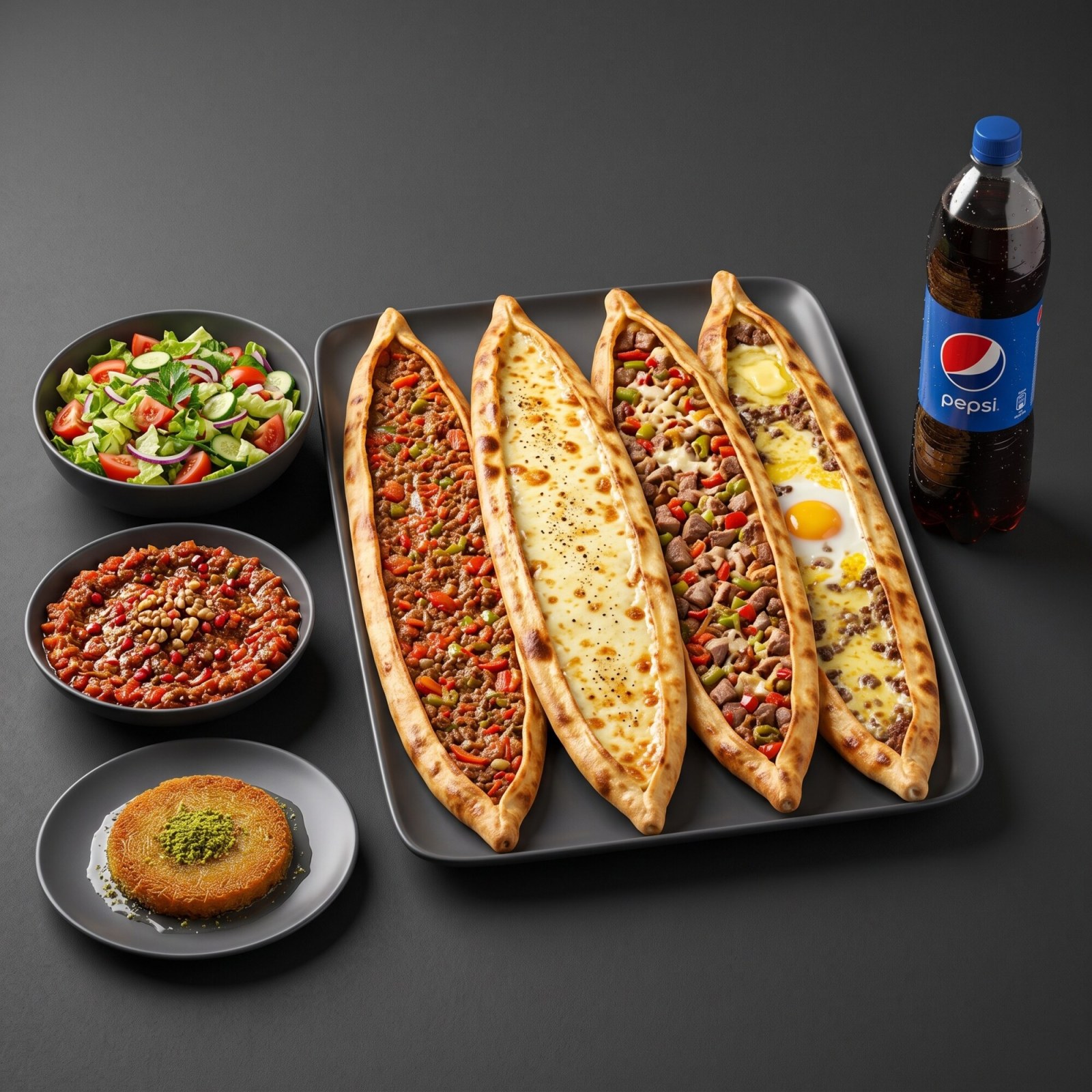 Dedem Aile Menü (Pide 4 Kişilik)