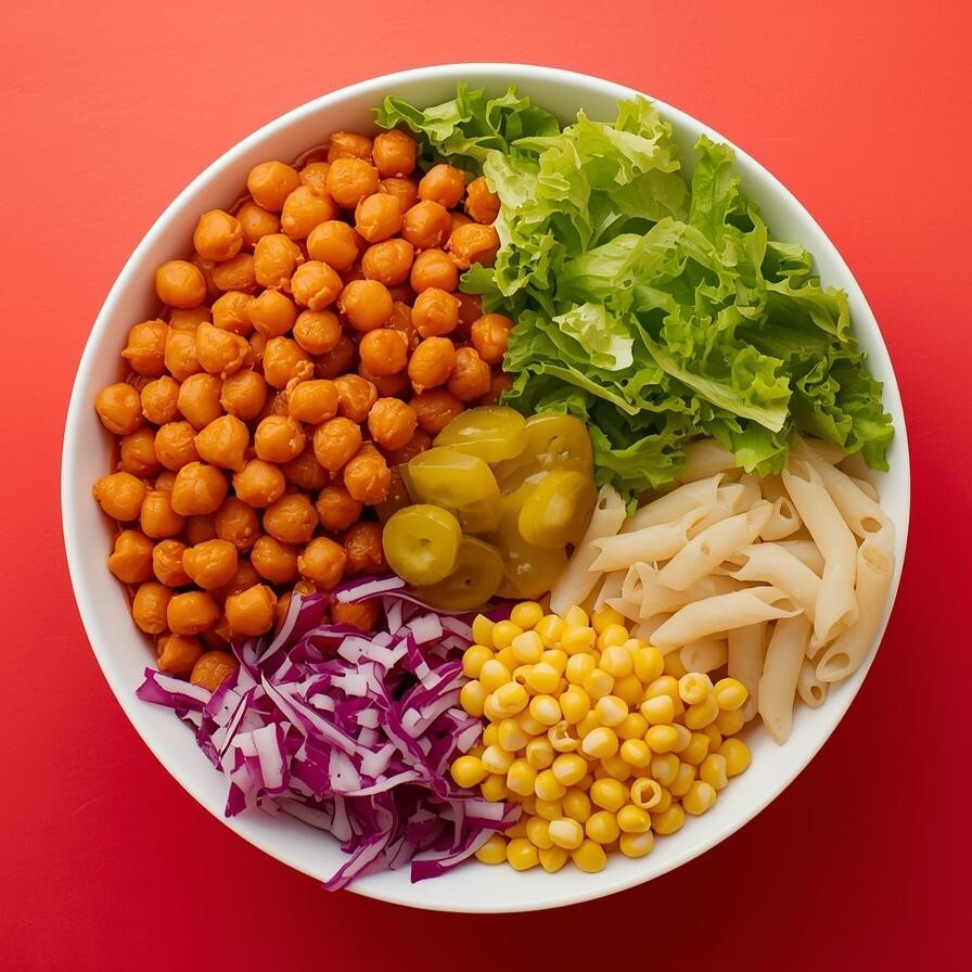 Chili Soslu Nohutlu Vegan Bowl