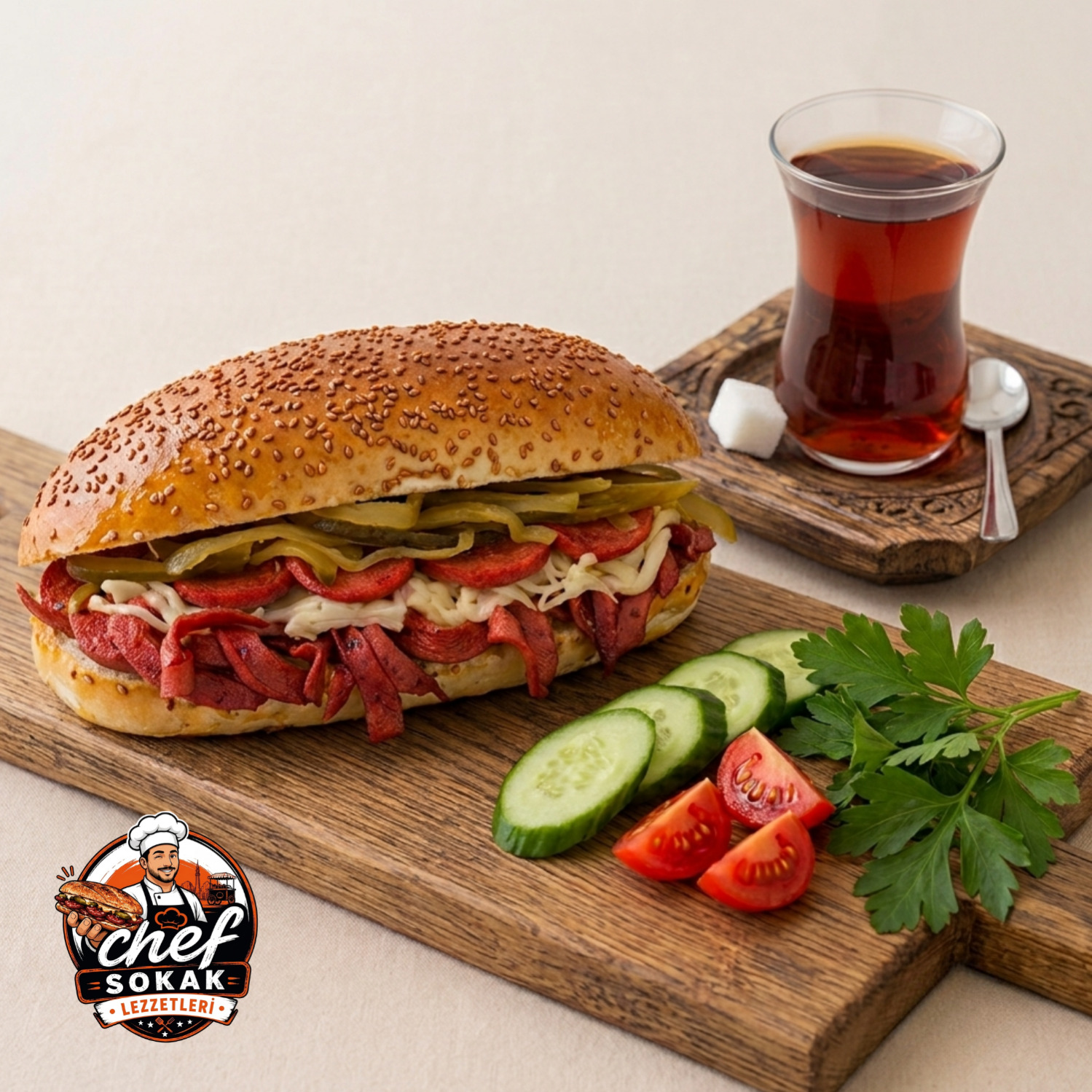 Duble Kumru Sandviç İzmir Usulü