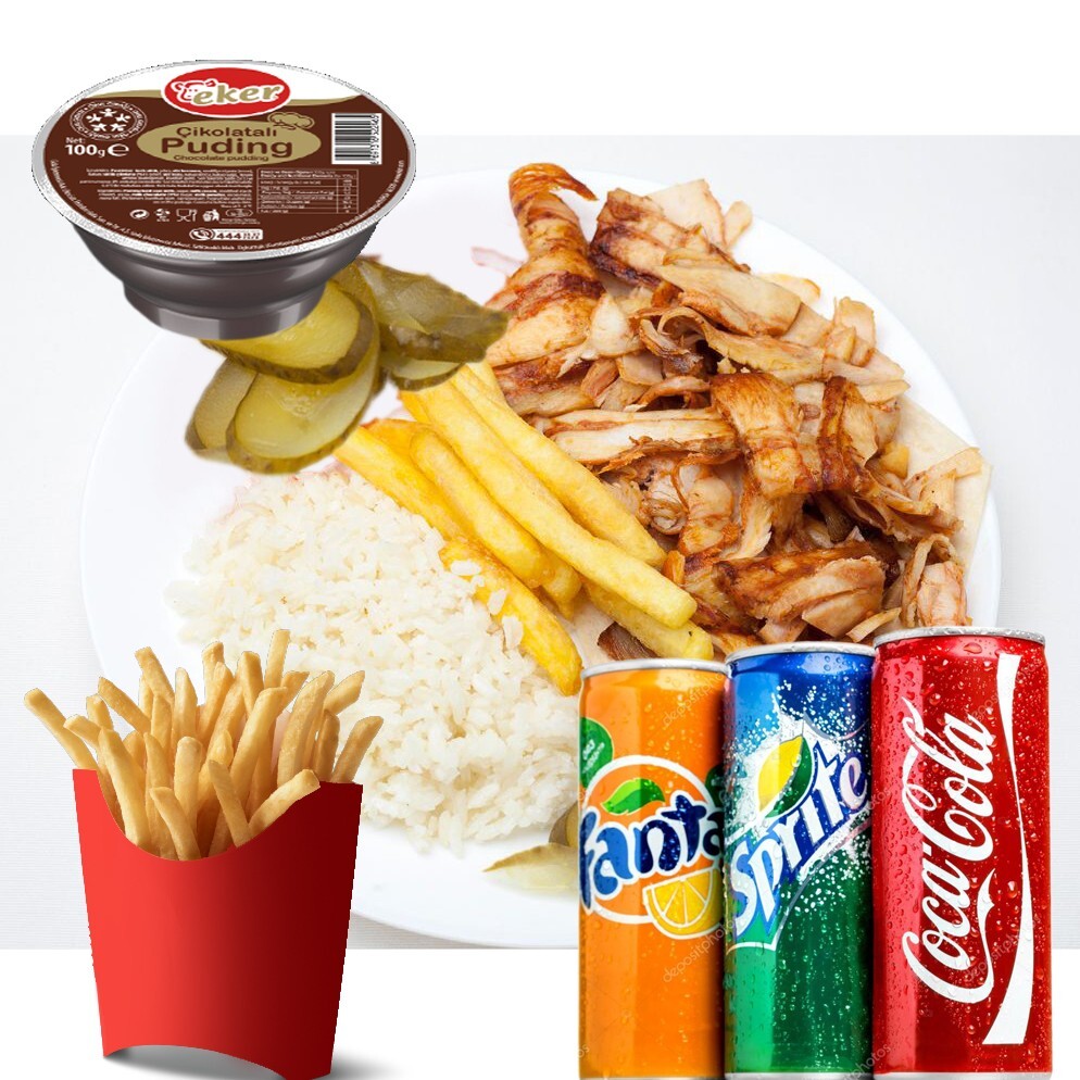 Pilav Üstü Döner Full Menü