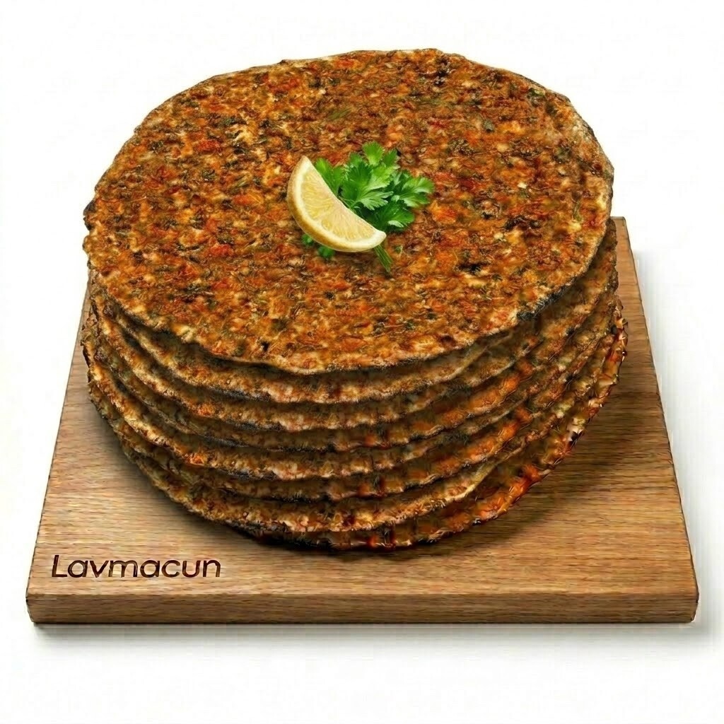 10'lu Taş Fırın Lahmacun + Taze Garnitür