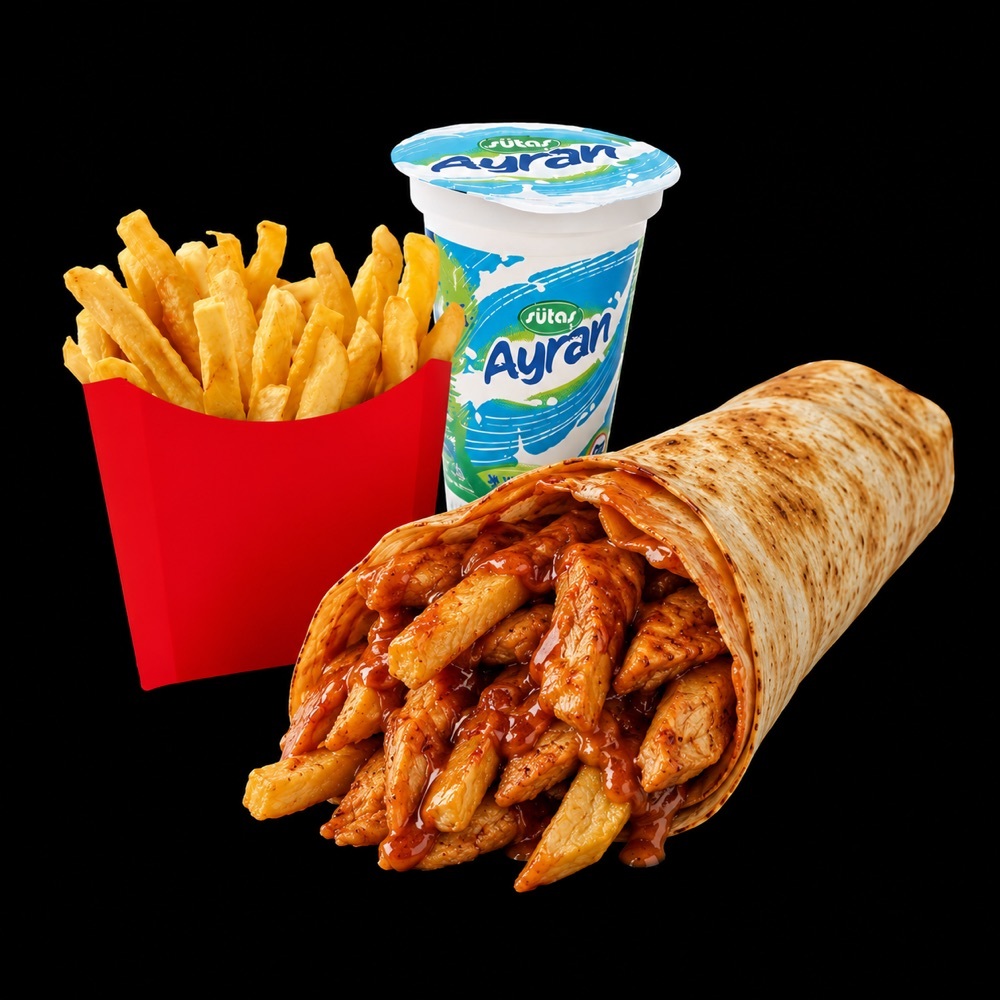 S 400 Tavuk Döner Dürüm Menüsü