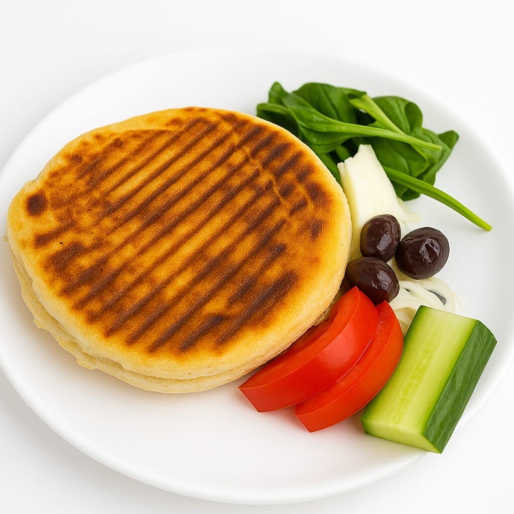 Bazlamada Üç Peynirli Tost