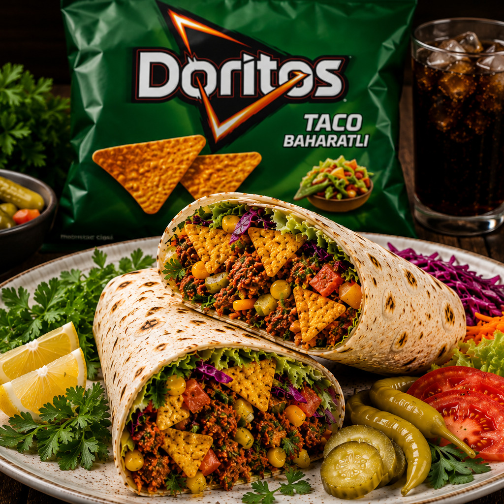 Doritoslu Çiğ Köfte Dürüm (100 gr Çiğ Köfte)