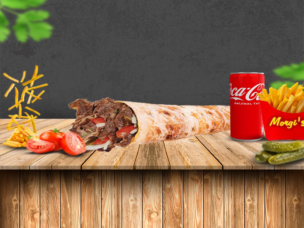 Et Döner Dürüm + Patates Kızartması + Kutu İçecek