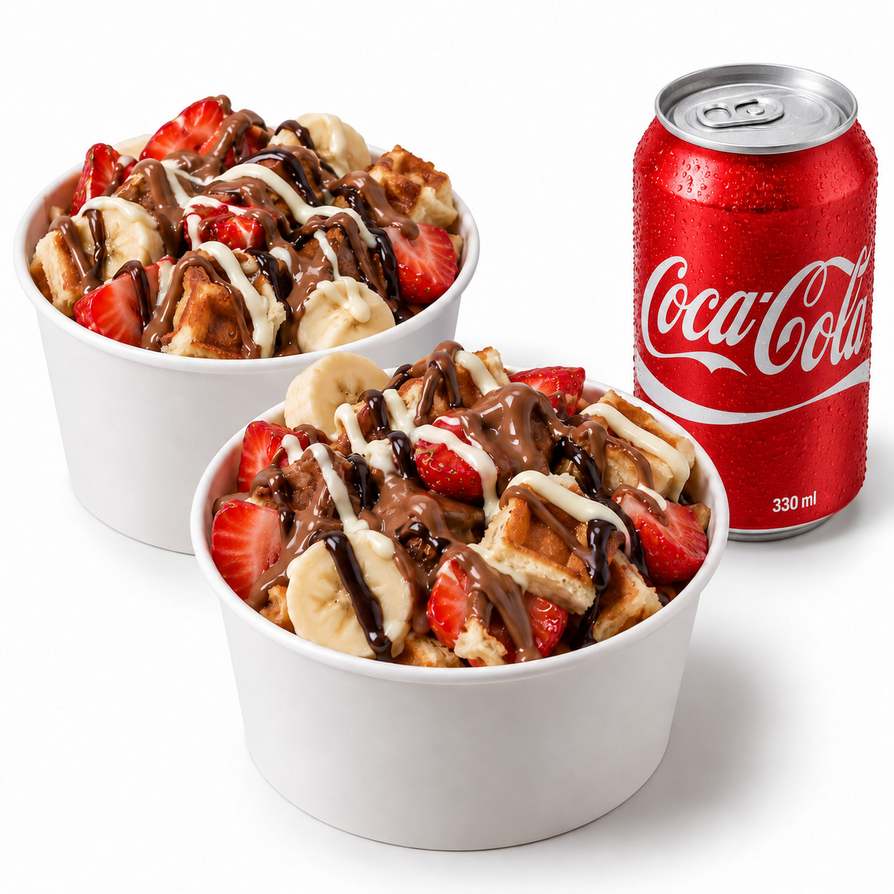 2’li Kova Waffle Menü + Coca Cola 330 ml