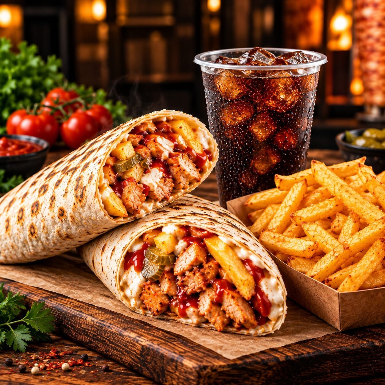 Hatay soslu Dürüm